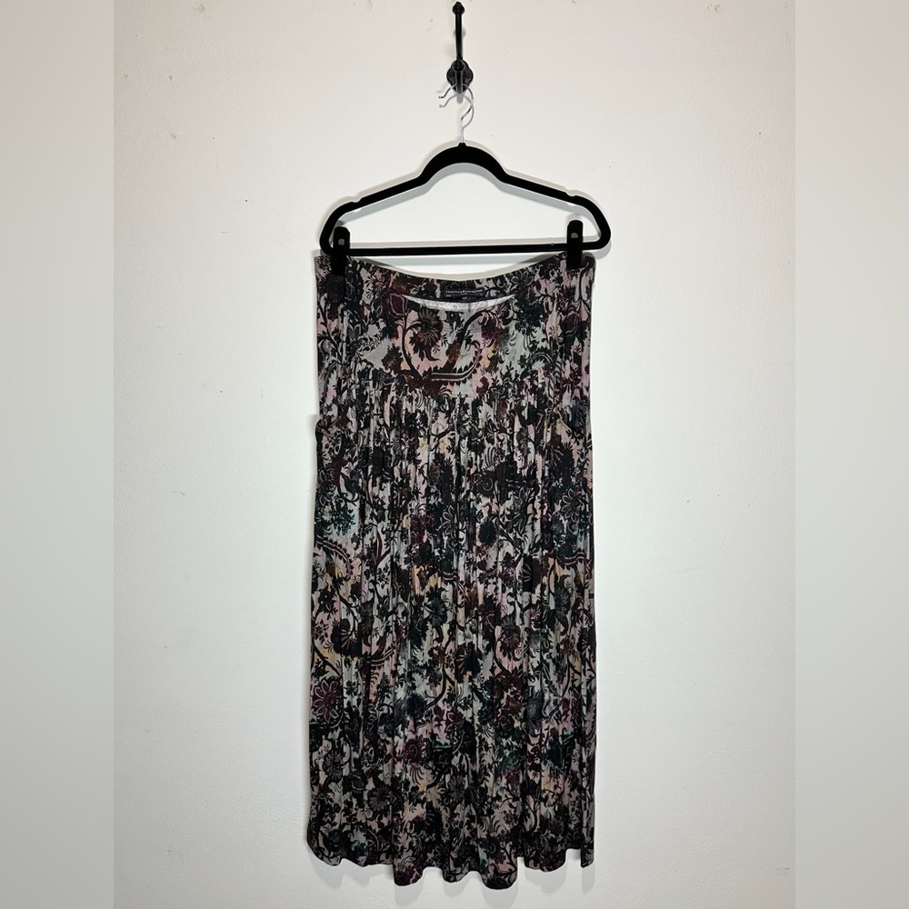 Peruvian Connection Full Length Floral Skirt